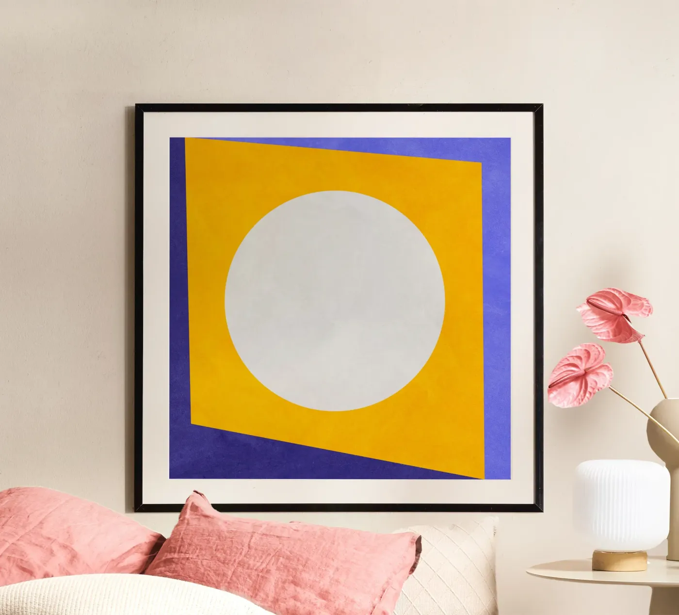 The Moon poster van Lines Inside