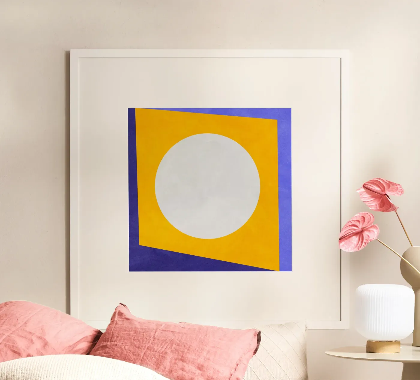 The Moon poster van Lines Inside
