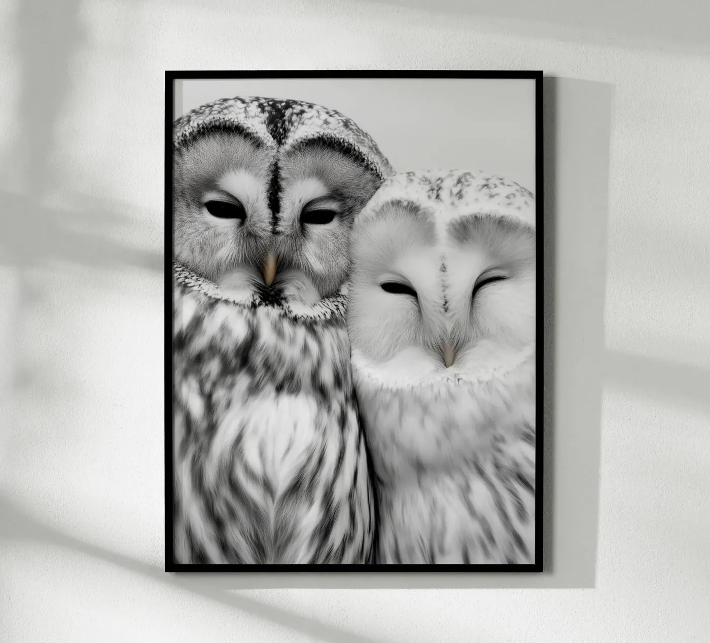 Cuddling Owls poster by Alva Studio