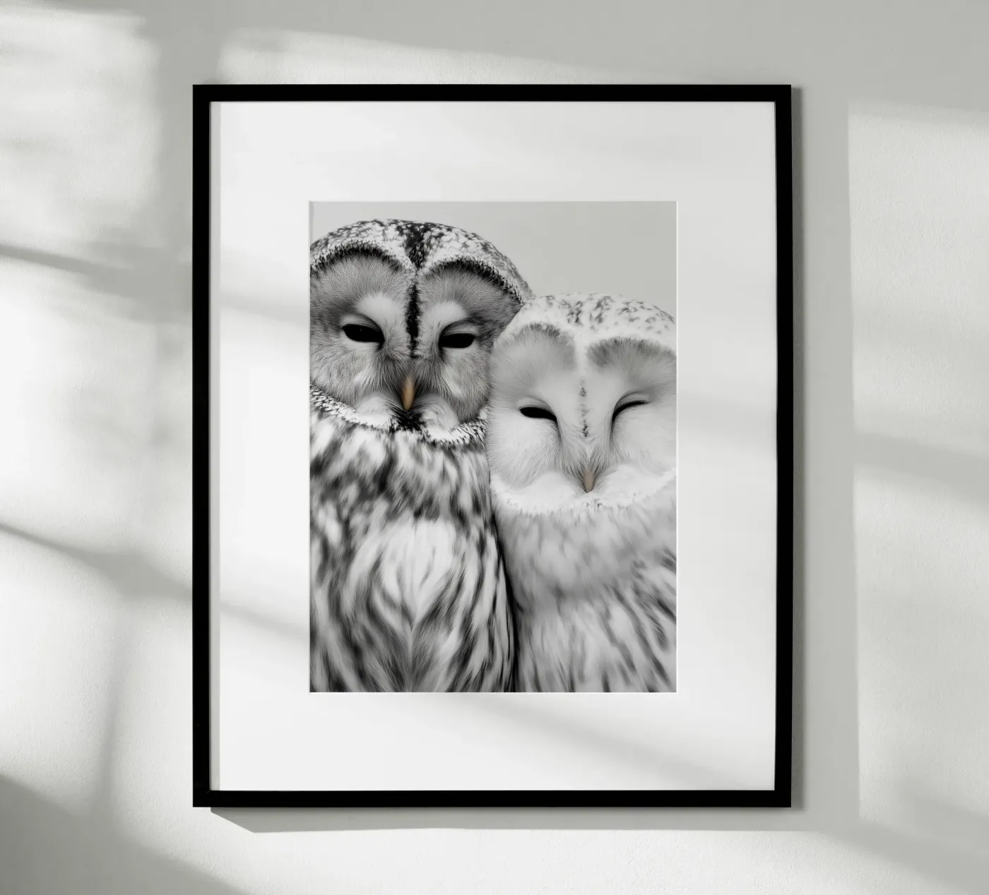 Cuddling Owls poster by Alva Studio