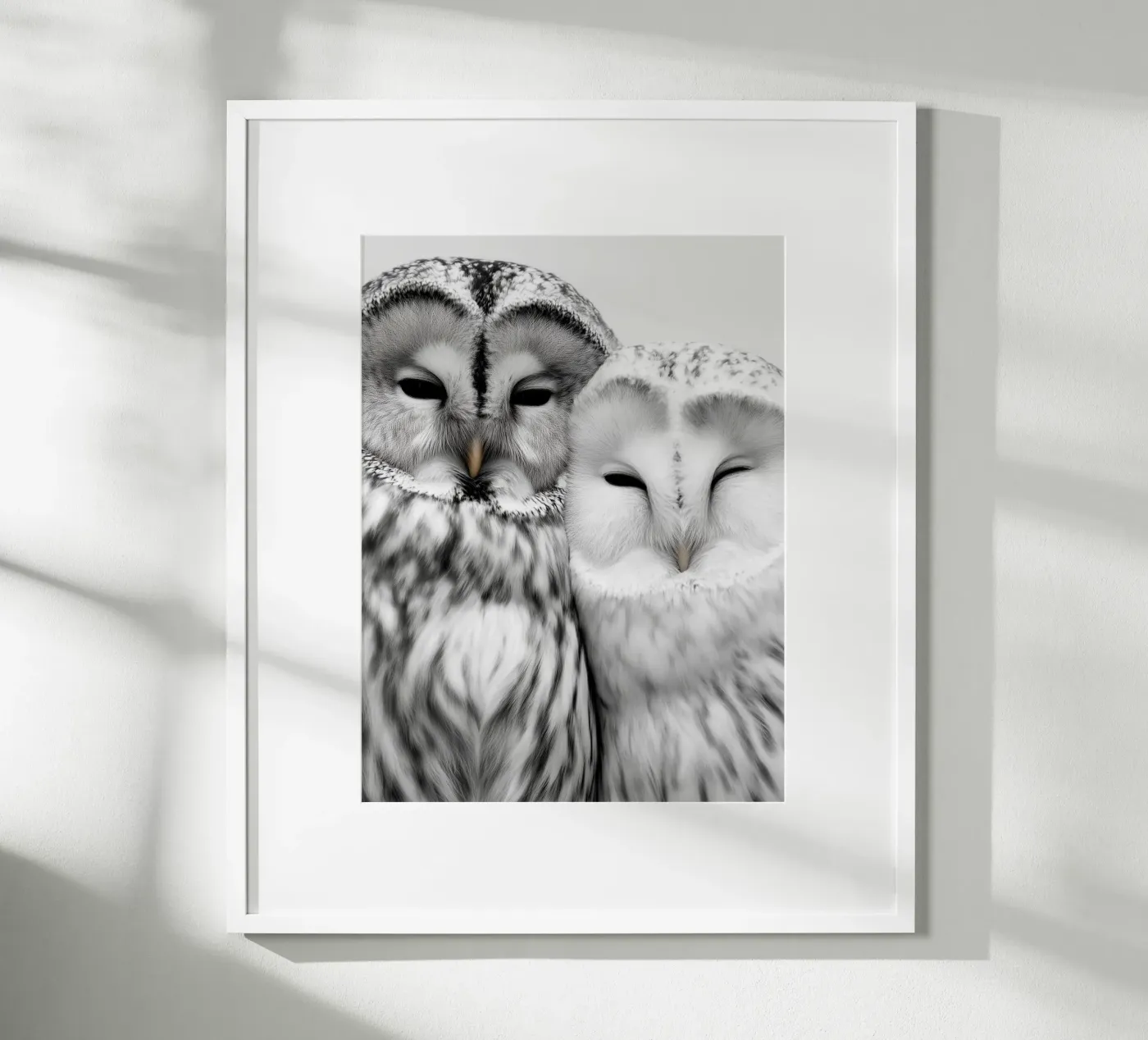 Cuddling Owls poster by Alva Studio