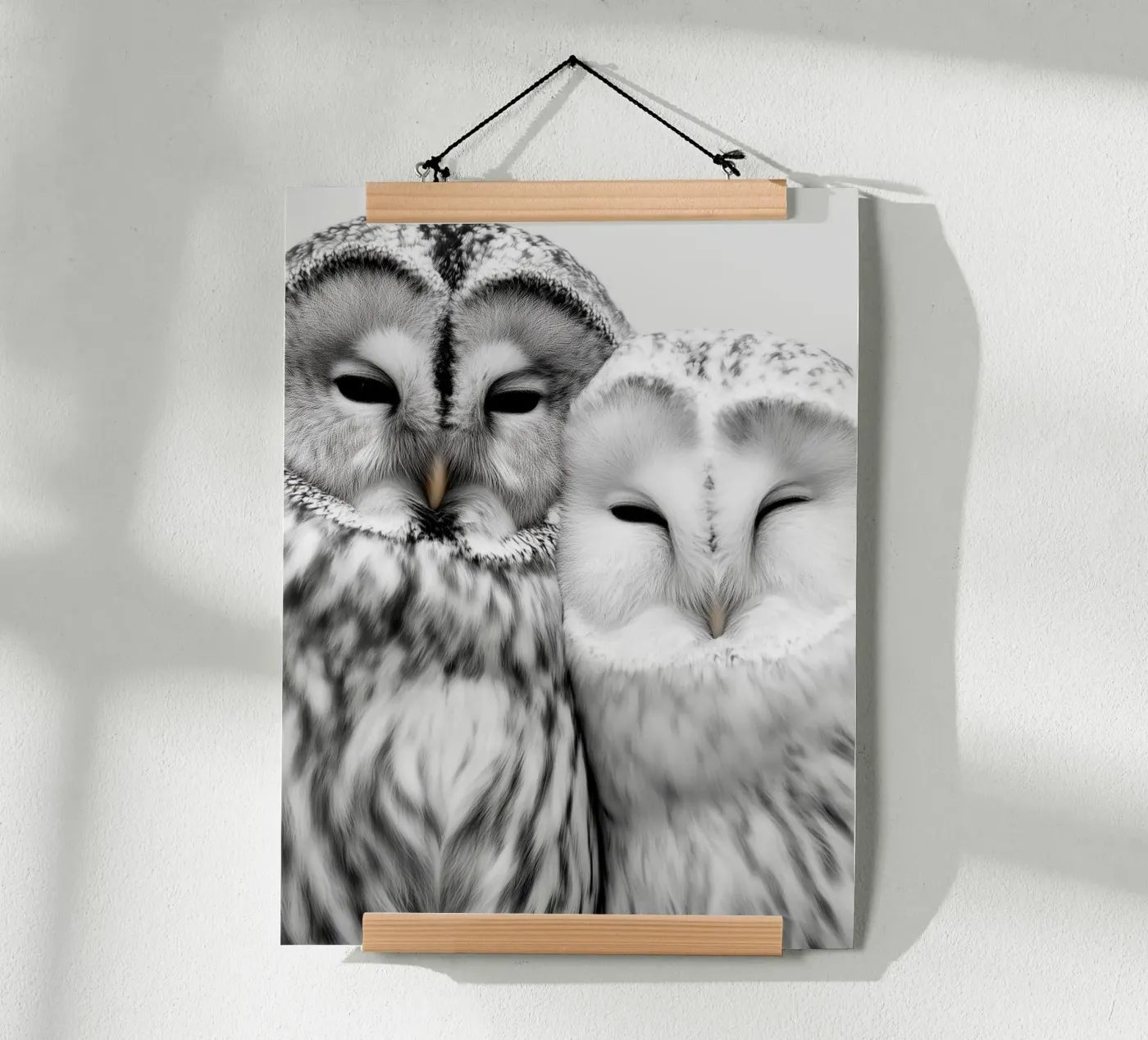 Cuddling Owls poster by Alva Studio