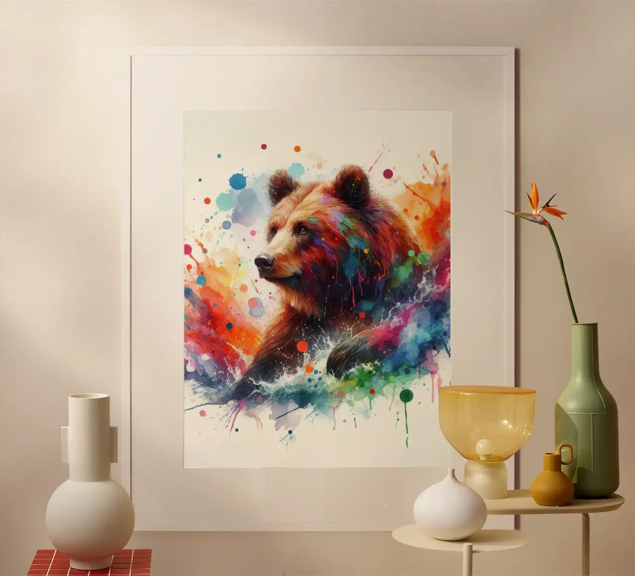 Orso in acquerello carta hahnemühle da ARTVI-SHOP