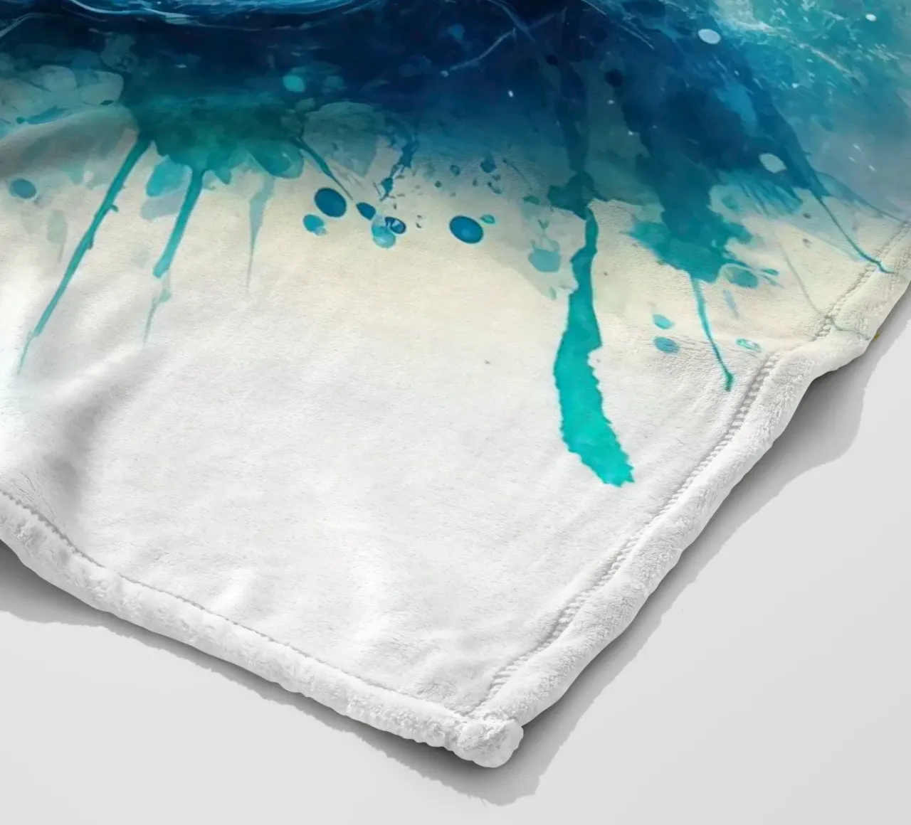 Delfino ad acquerello coperta in pile da 🎁 ARTVI-SHOP