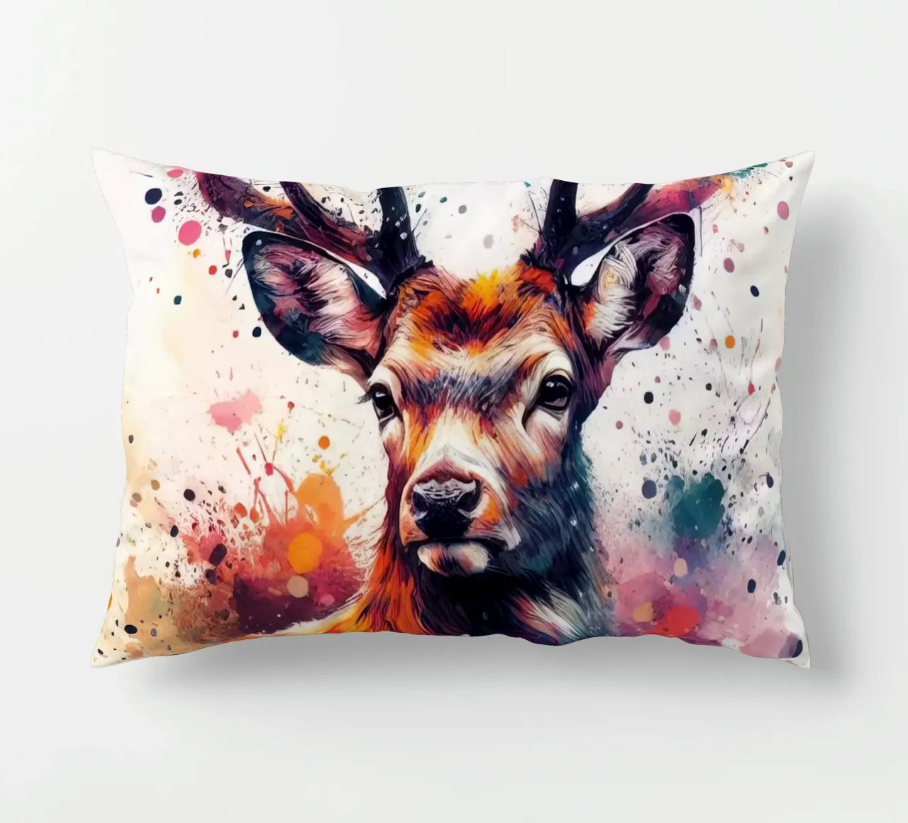 Cervo in acquerello cuscino da ARTVI-SHOP