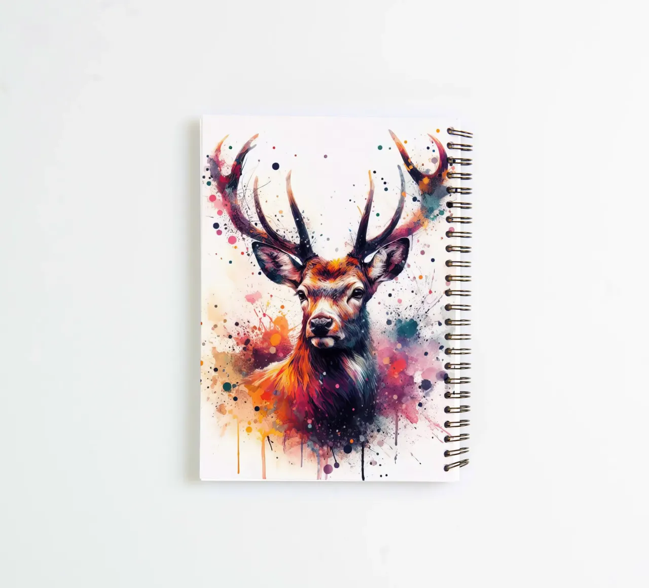 Deer in watercolor spiral notebook by 🎁 ARTVI-SHOP