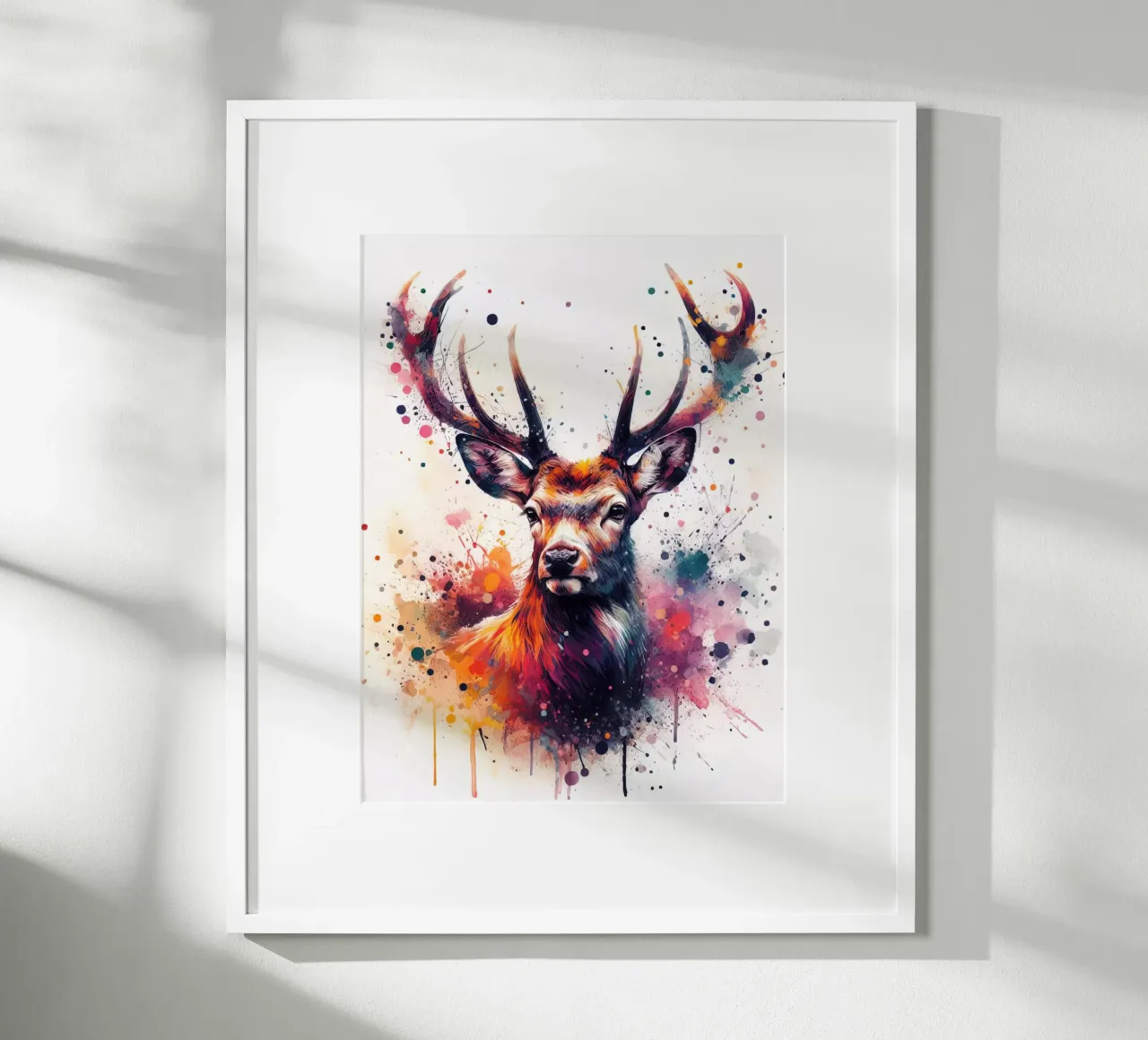 Cervo in acquerello carta hahnemühle da ARTVI-SHOP