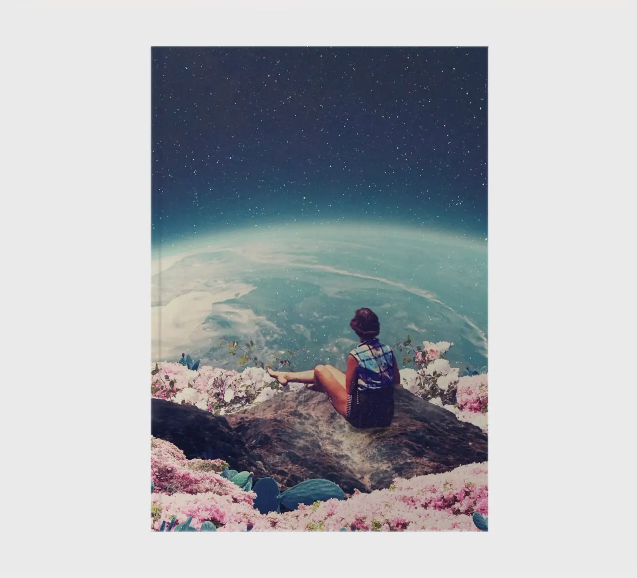 My World Blossomed when I Loved You Horizontal notebook by Frank Moth