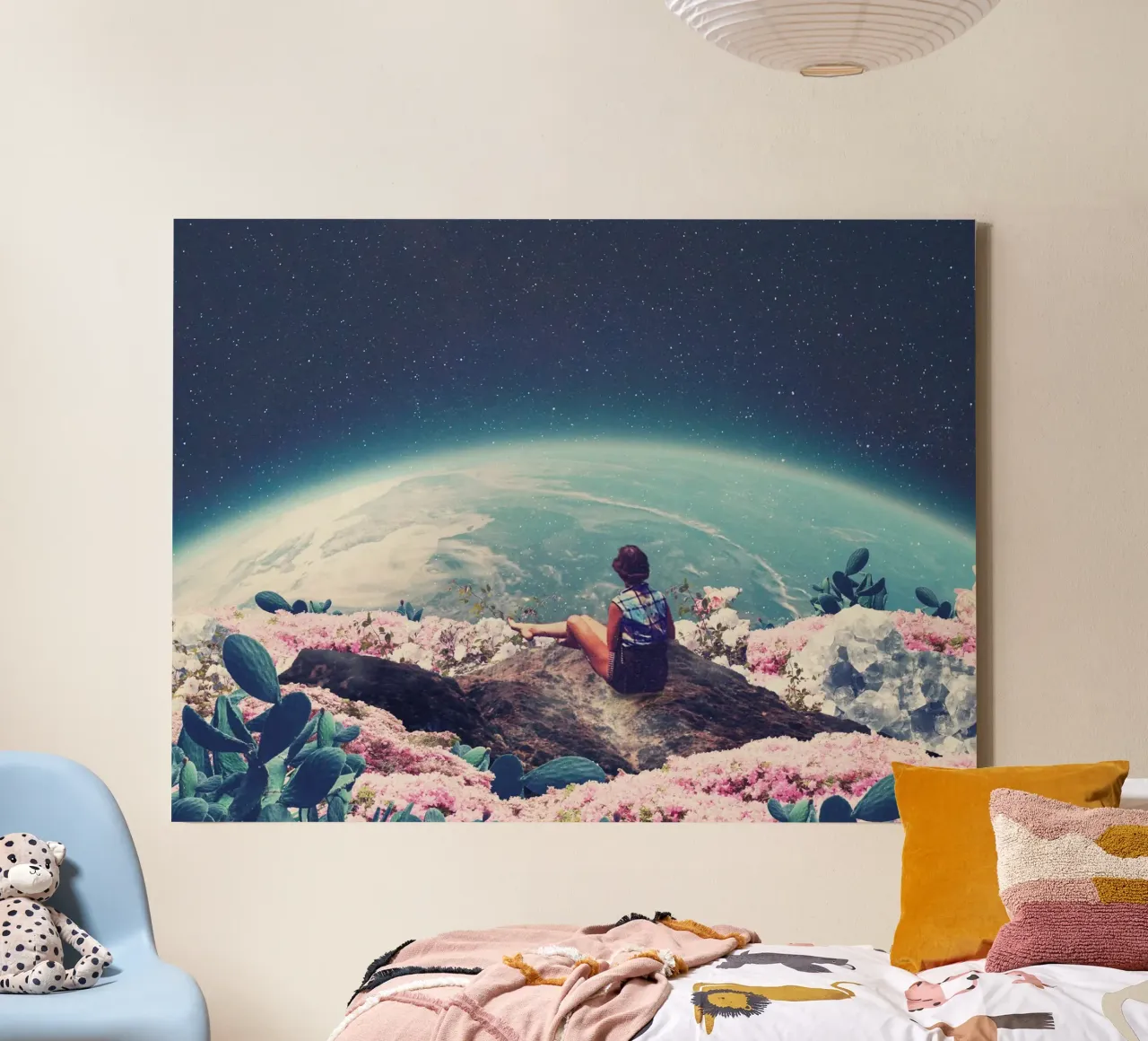 My World Blossomed when I Loved You Horizontal canvas by Frank Moth