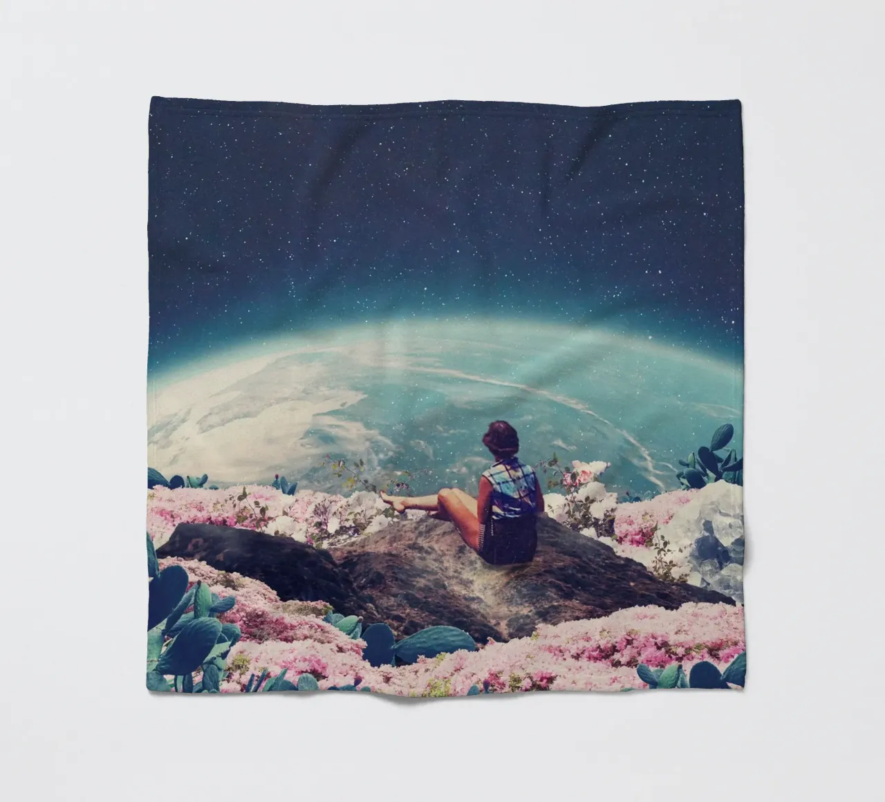 My World Blossomed when I Loved You Horizontal coperta in pile da Frank Moth