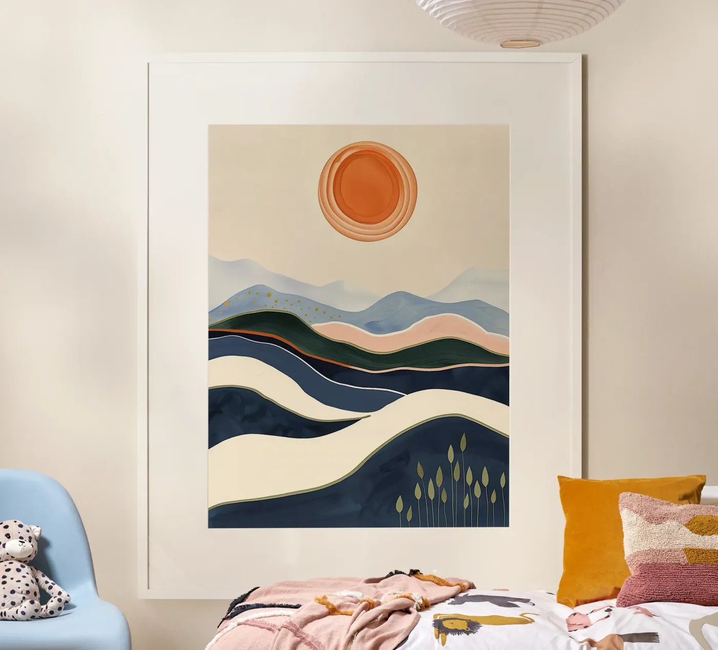 Coastal Sunset Waves poster da softsoul