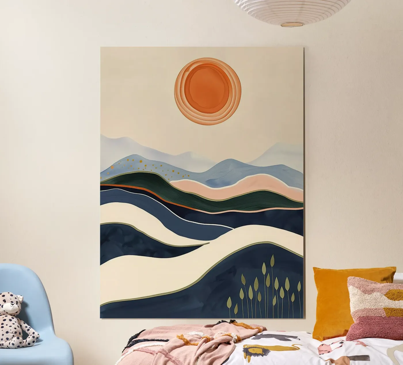 Coastal Sunset Waves poster da softsoul