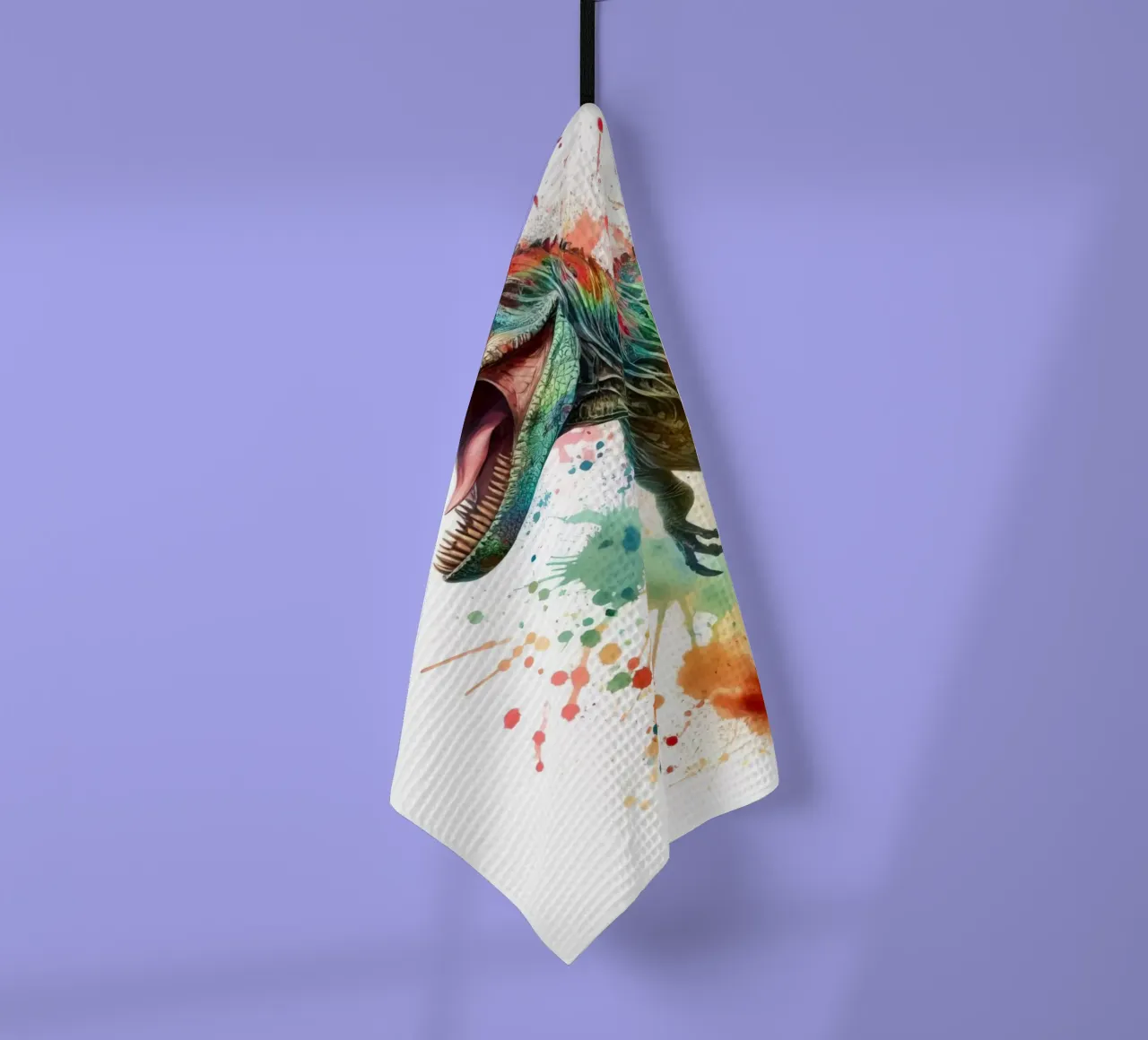 Dinosauro ad acquerello canovaccio da cucina da 🎁 ARTVI-SHOP
