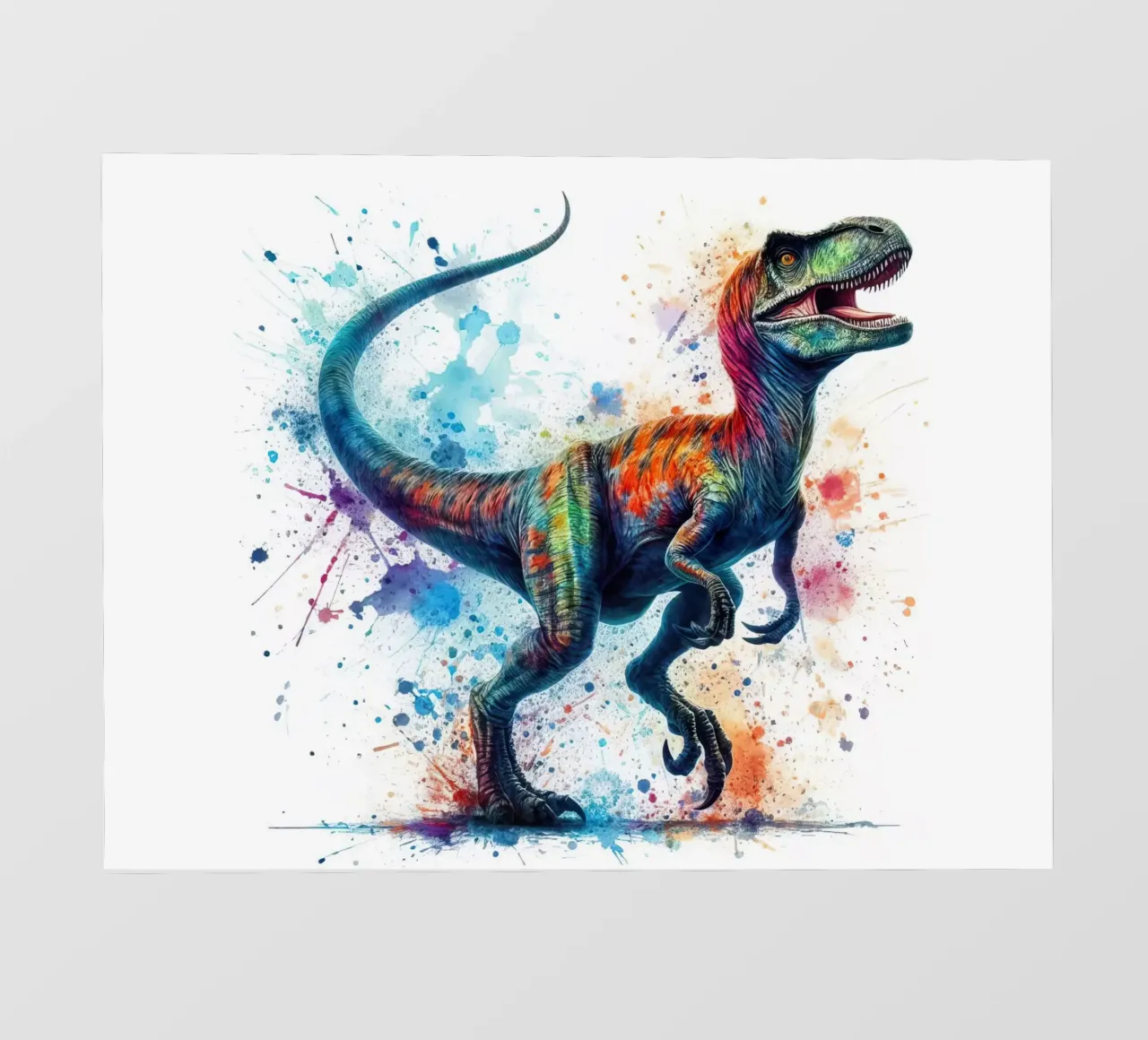 Dinosauro ad acquerello pellicola backlit da 🎁 ARTVI-SHOP