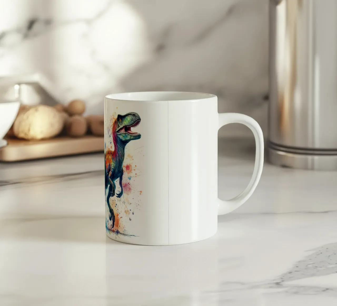 Dinosauro ad acquerello tazza in ceramica da 🎁 ARTVI-SHOP
