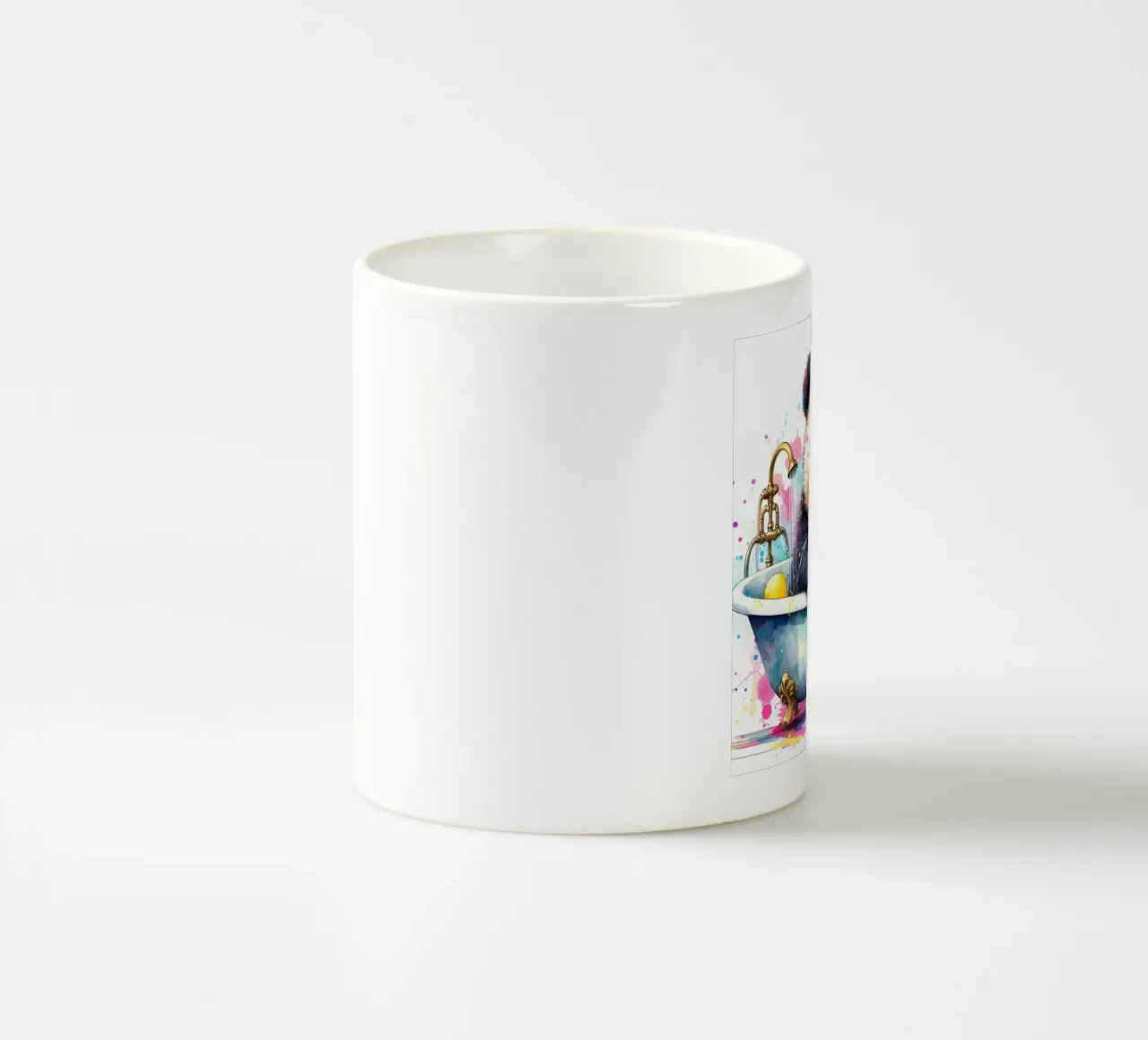 Pandabeer in bad keramische mok van 🎁 ARTVI-SHOP