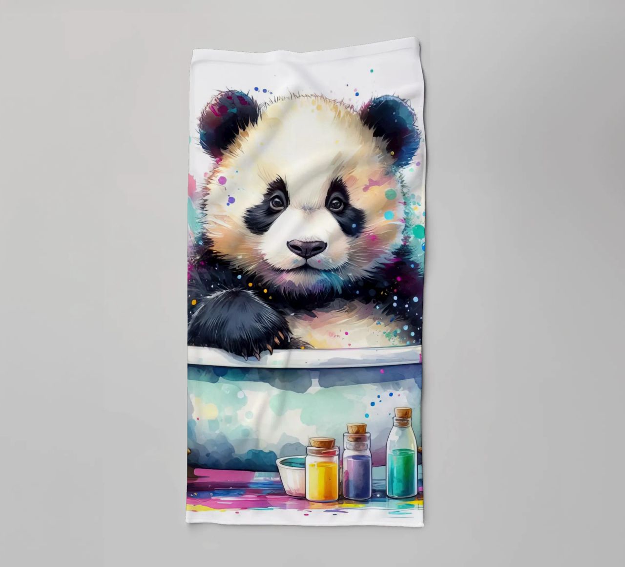 Pandabär in der Badewanne Handtuch von ARTVI-SHOP