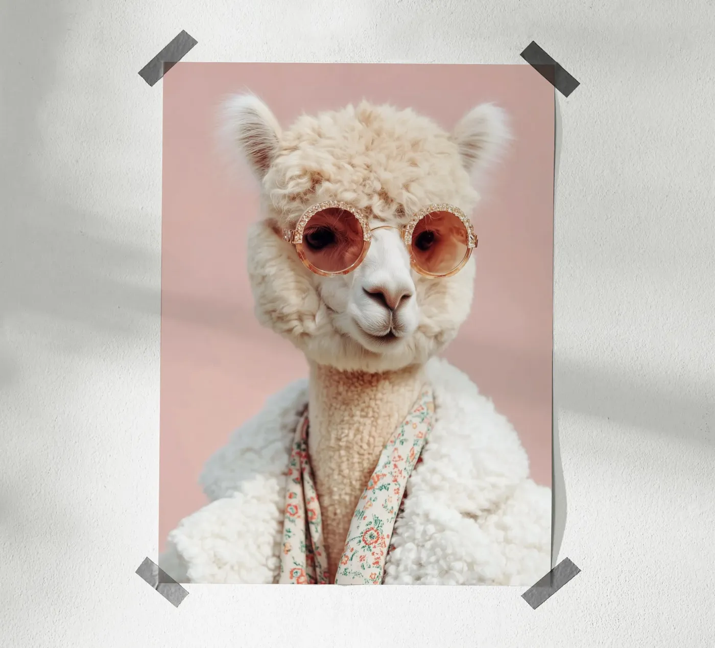 Mode Alpaca poster van Alva Studio