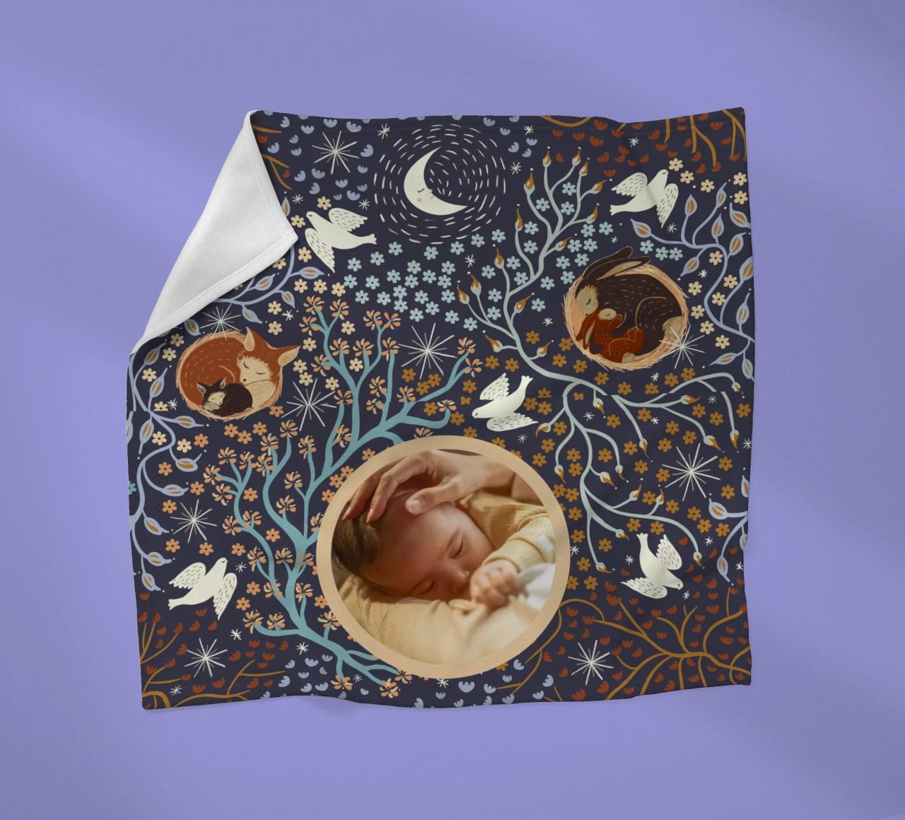 Gepersonaliseerde Slaapwel-dieren - Magische Kunst voor de Kinderkamer fleecedeken van Patruschka’s Patterns