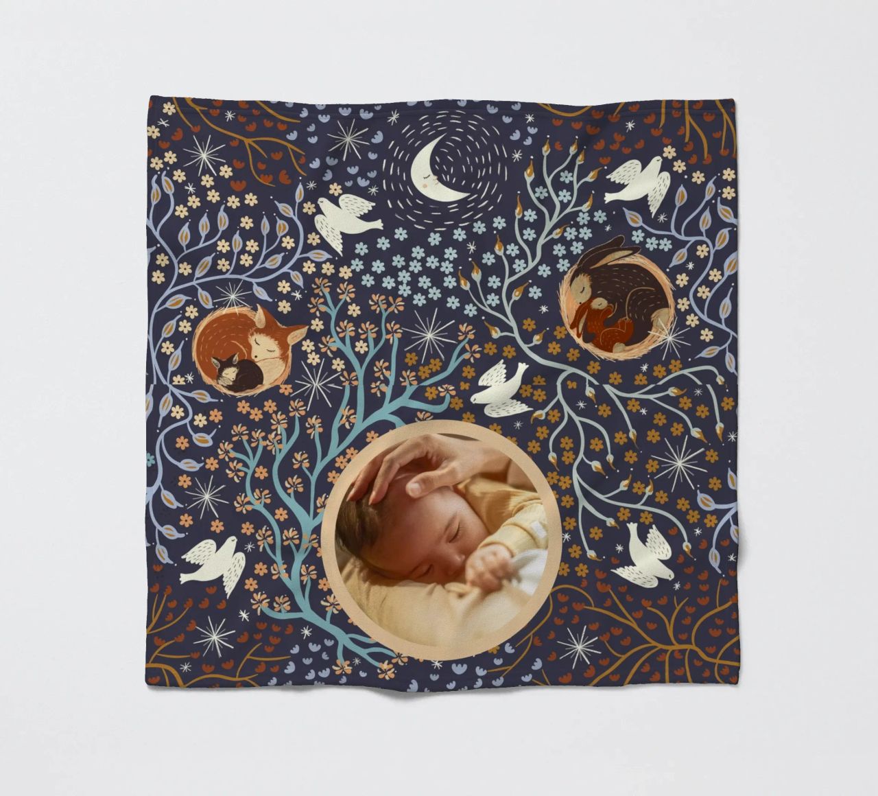 Gepersonaliseerde Slaapwel-dieren - Magische Kunst voor de Kinderkamer fleecedeken van Patruschka’s Patterns