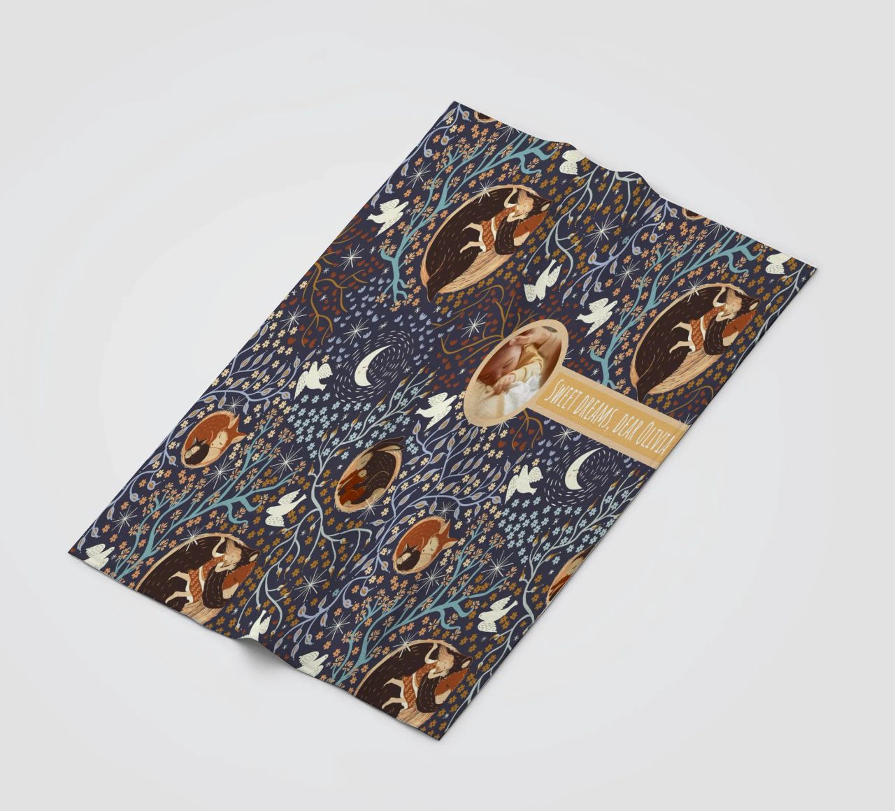 Gepersonaliseerde Slaapwel-dieren - Magische Kunst voor de Kinderkamer fleecedeken van Patruschka’s Patterns