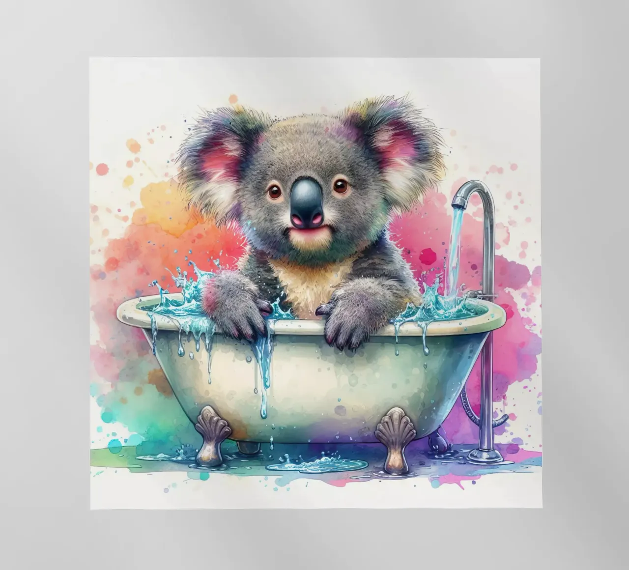 A koala in the bathtub backlit film by 🎁 ARTVI-SHOP