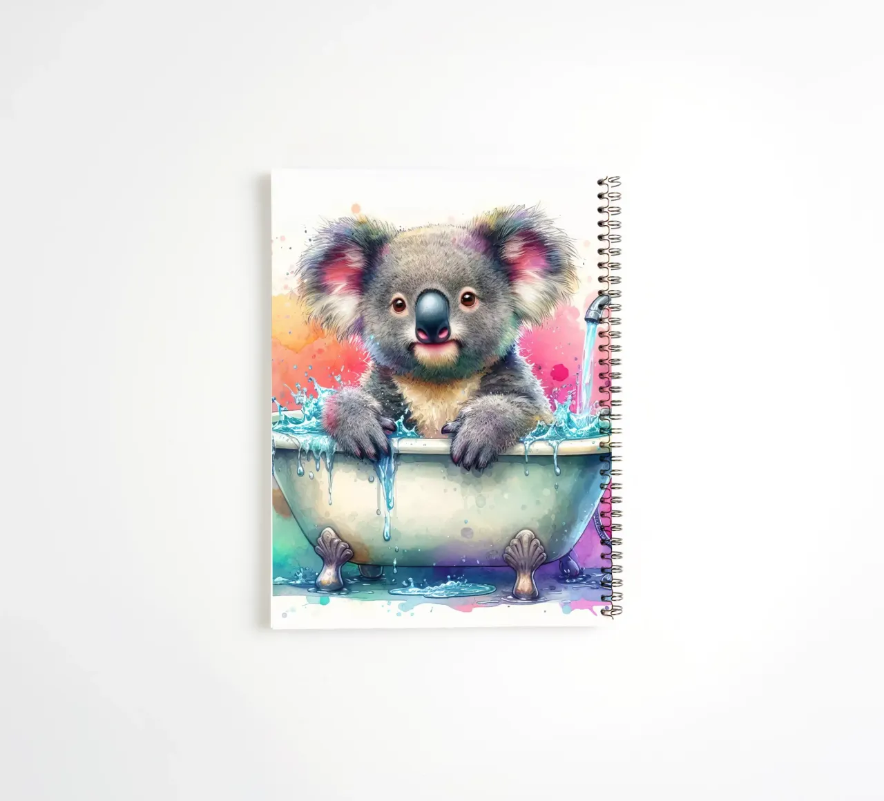 A koala in the bathtub spiral notebook by 🎁 ARTVI-SHOP