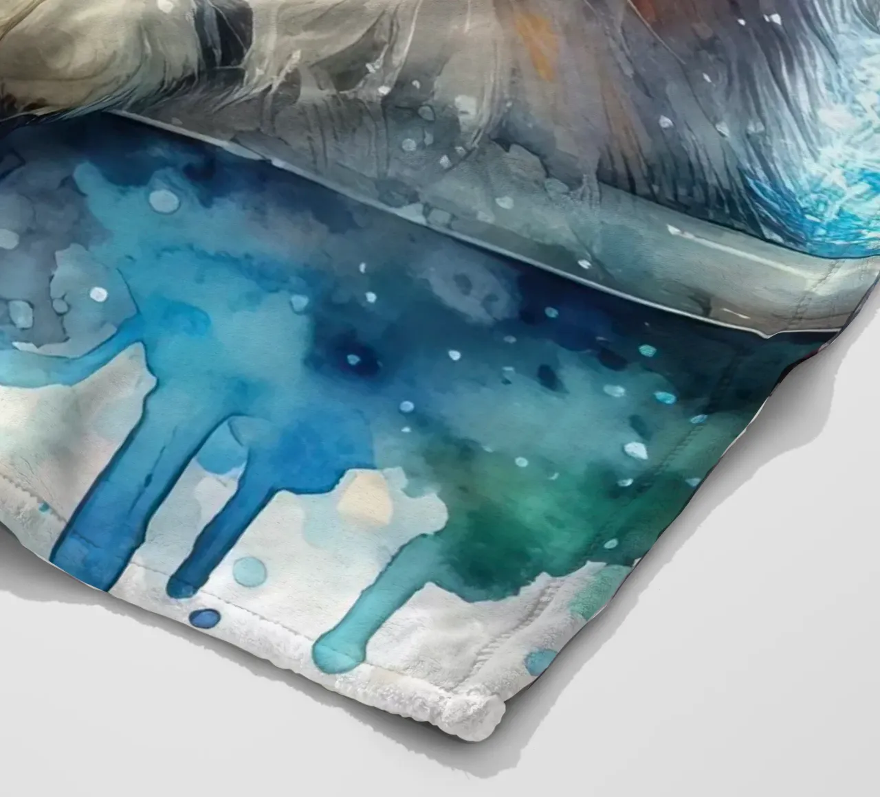 Un gatto nella vasca da bagno coperta in pile da 🎁 ARTVI-SHOP