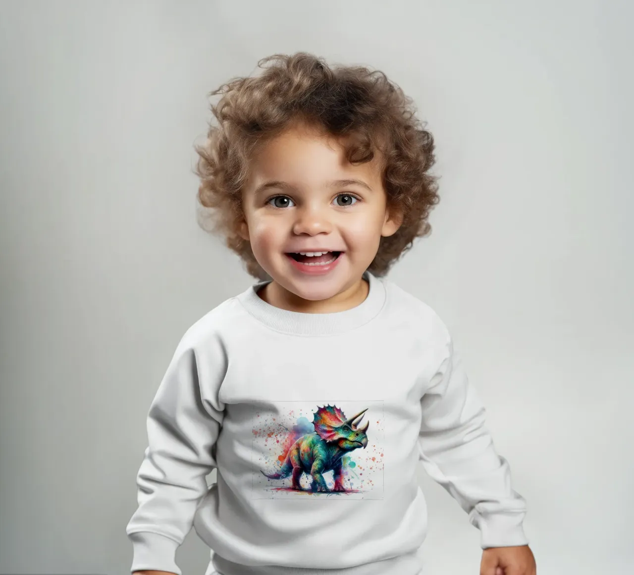 Dinosauro ad acquerello felpa neonato da 🎁 ARTVI-SHOP