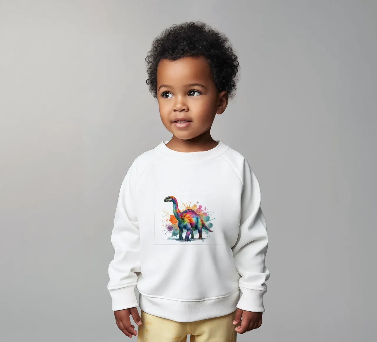 Dinosauro ad acquerello felpa neonato da 🎁 ARTVI-SHOP