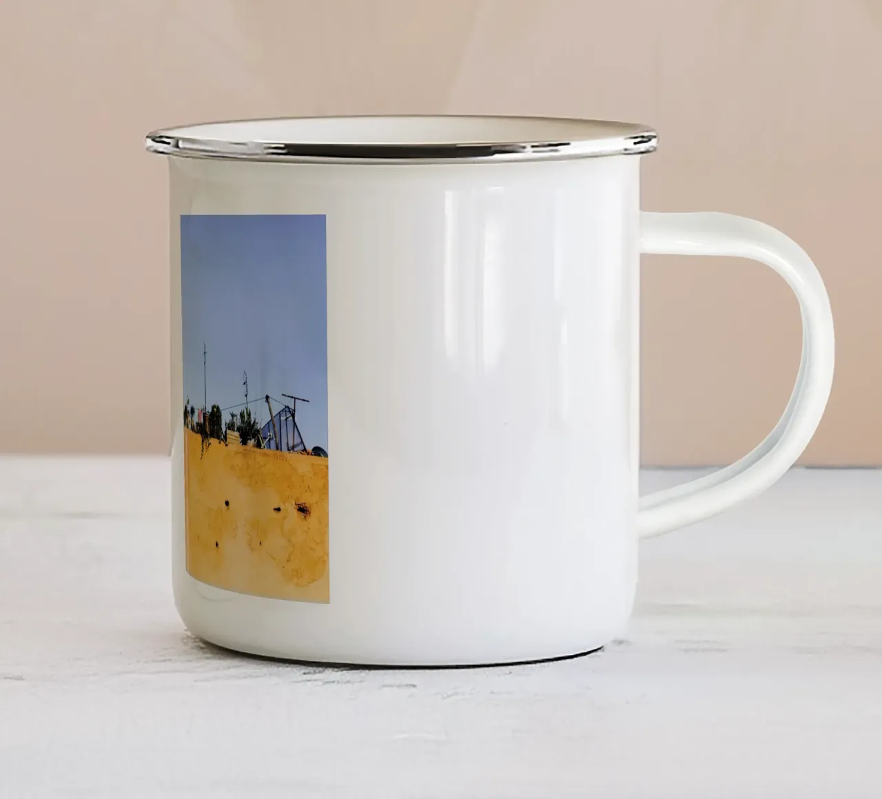 Marrakesh Paradise 2 tazza in smalto da Paul Aidan Perry