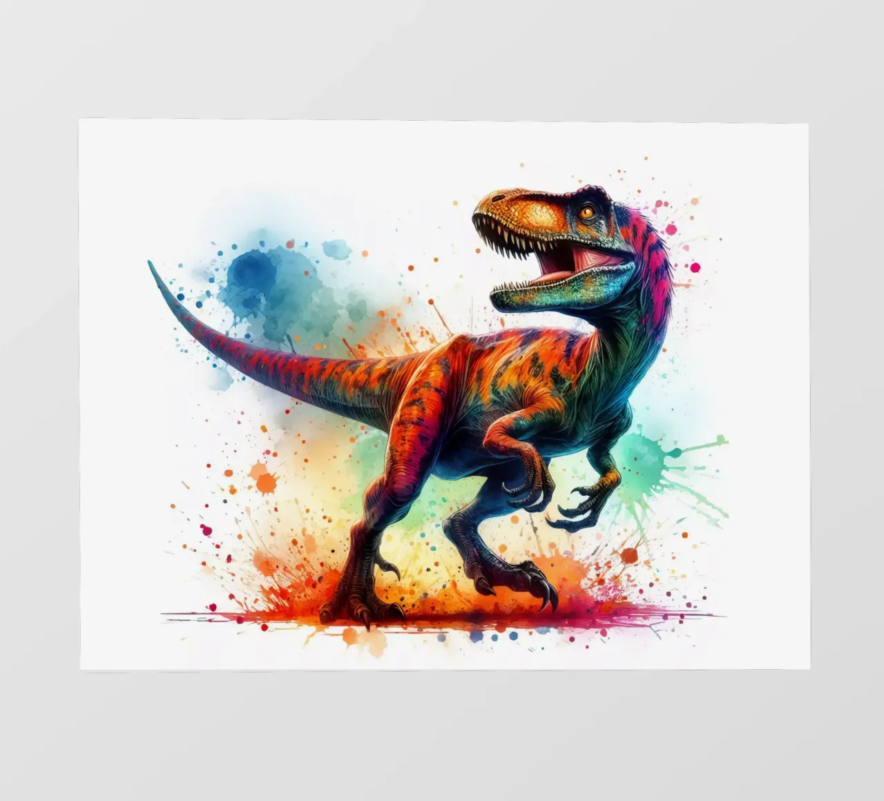 Dinosauro ad acquerello pellicola backlit da 🎁 ARTVI-SHOP