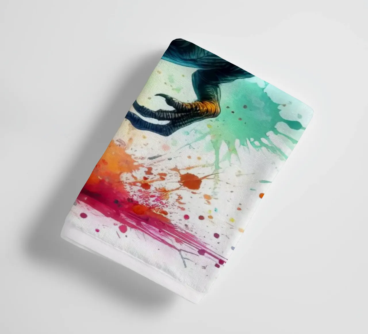 Dinosaur in watercolor towel by 🎁 ARTVI-SHOP