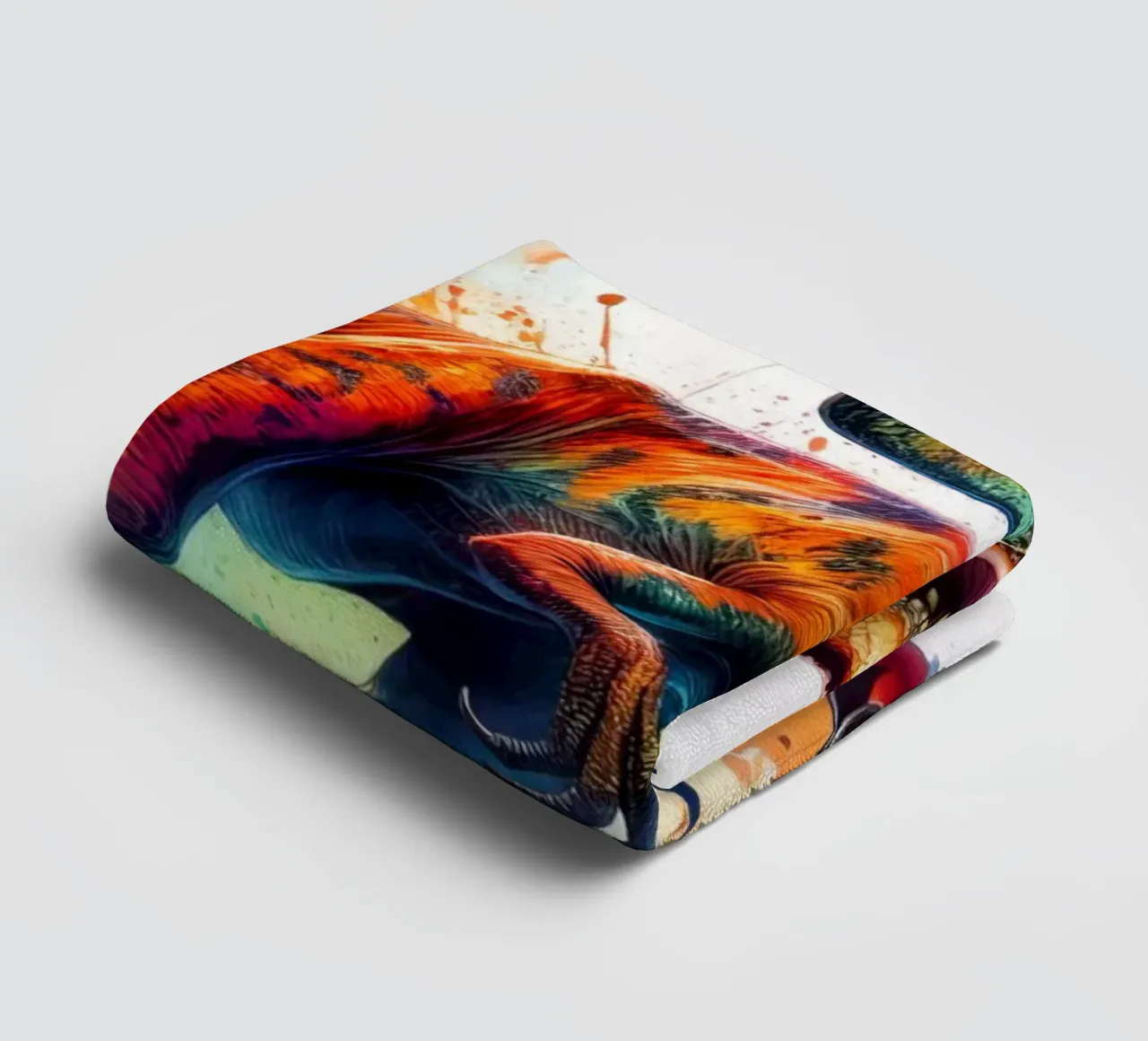 Dinosaur in watercolor towel by 🎁 ARTVI-SHOP