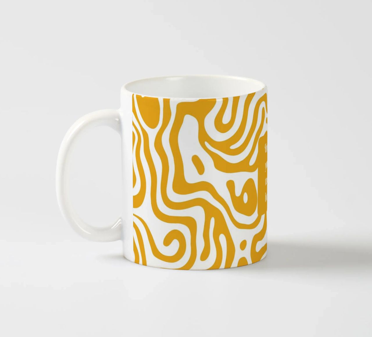 Labirinto d'oro tazza in ceramica da DesignArt