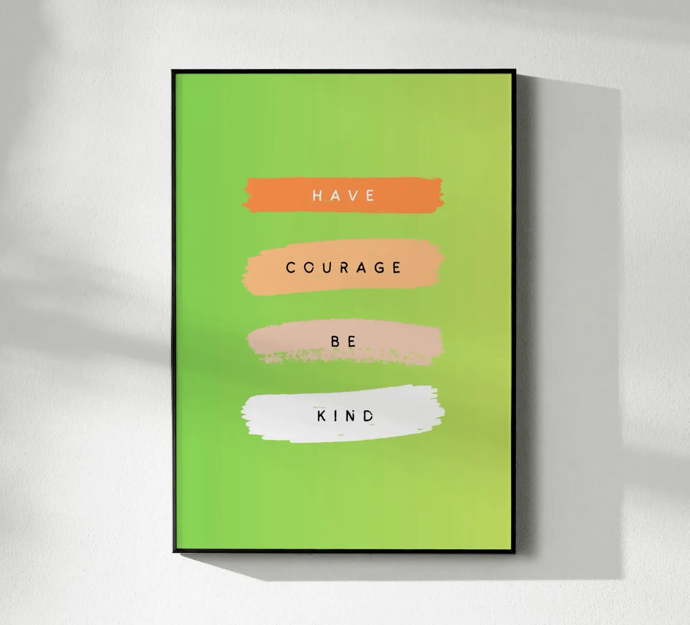 Courage plexiglas de Art Bloom Studio