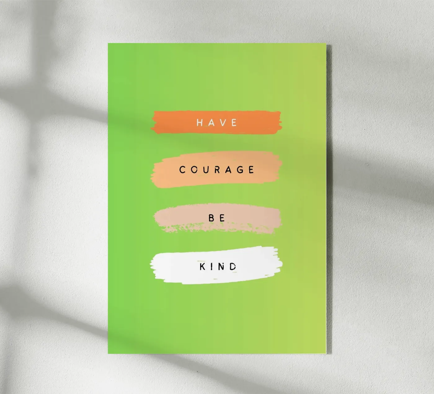 Courage plexiglas de Art Bloom Studio