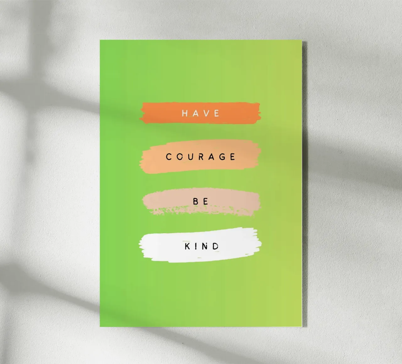 Courage Acryl-Glas von Art Bloom Studio