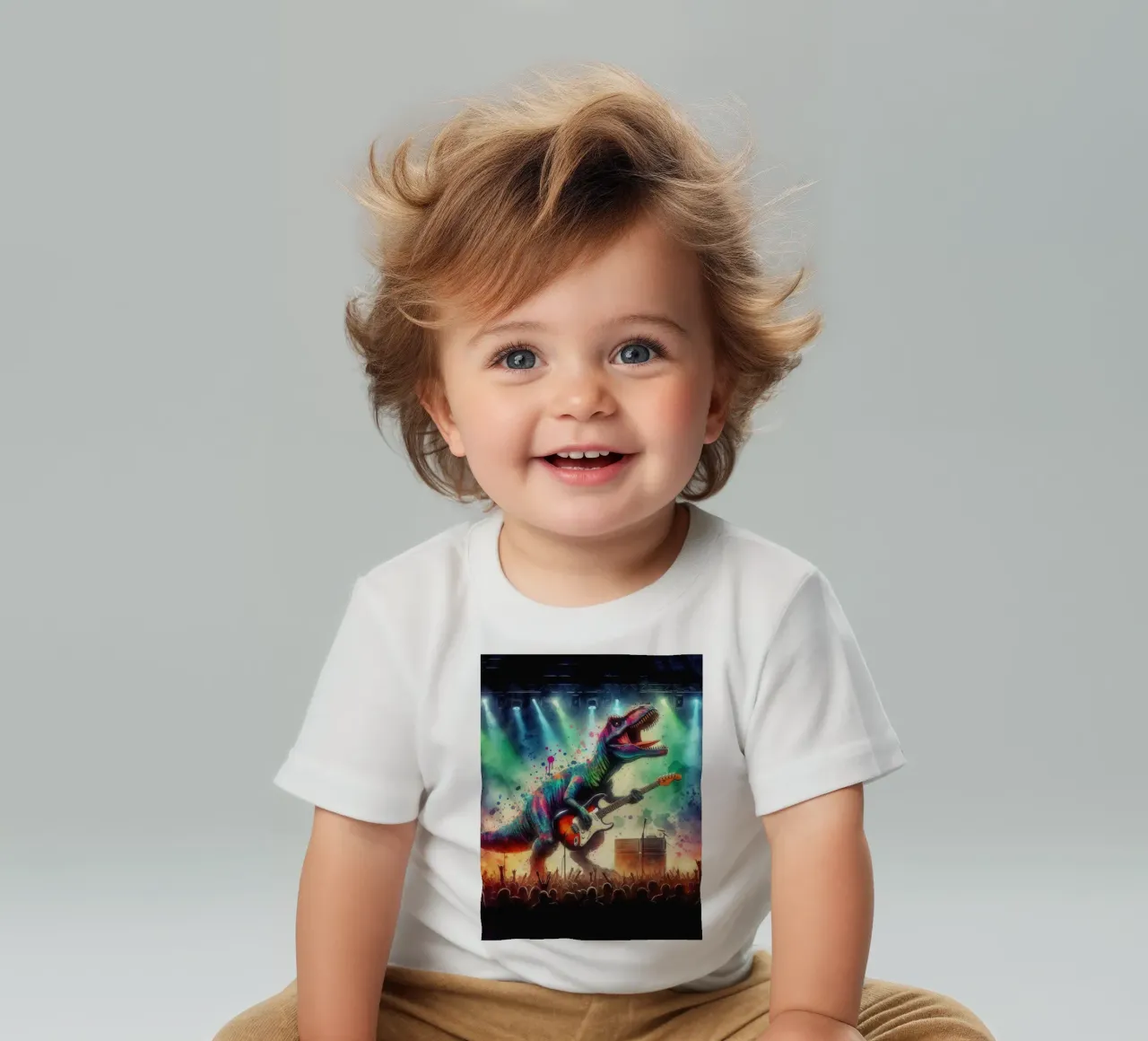 Dinosauro in concerto maglietta neonato da 🎁 ARTVI-SHOP
