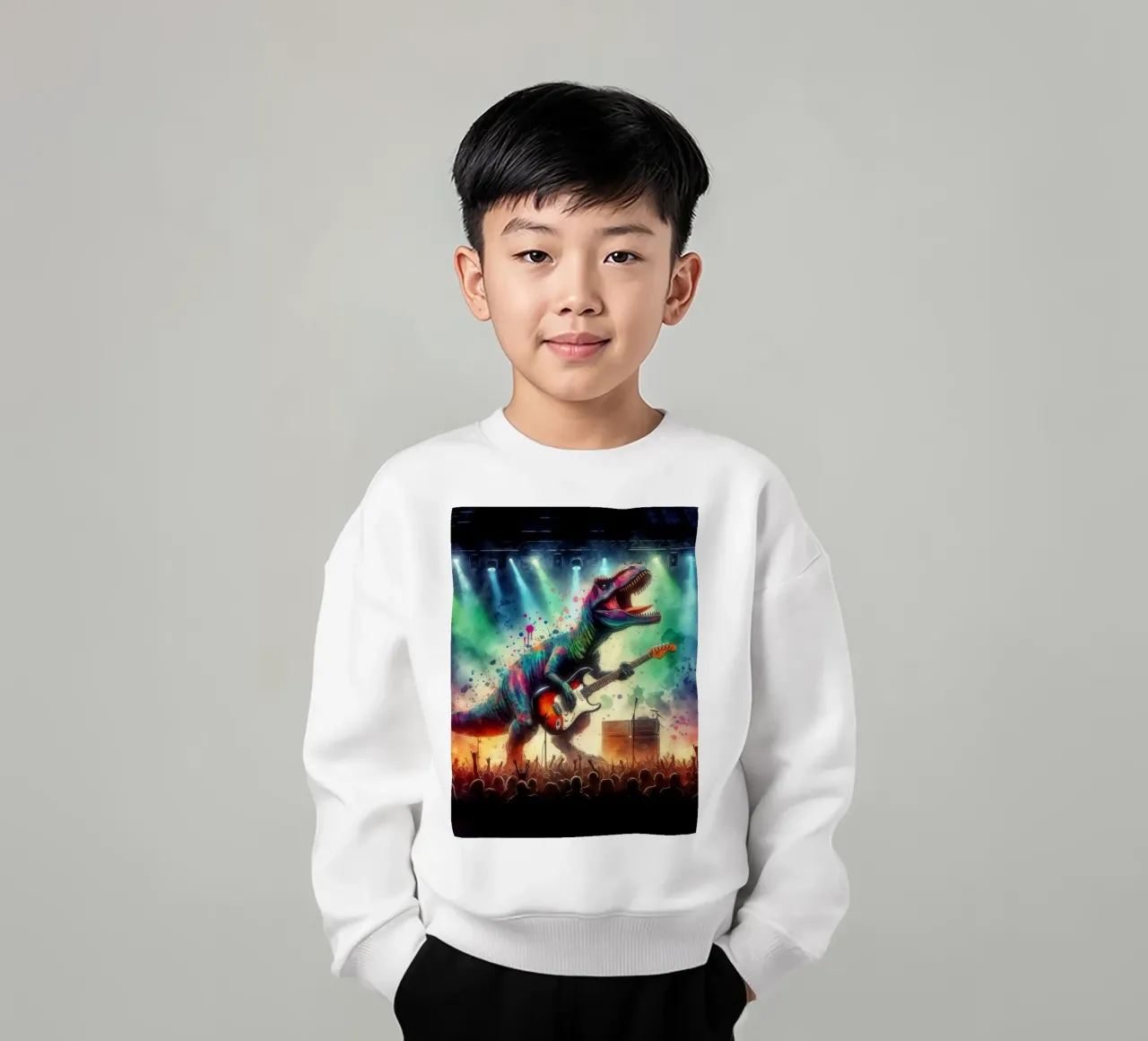 Dinosauro in concerto felpa bambino da 🎁 ARTVI-SHOP