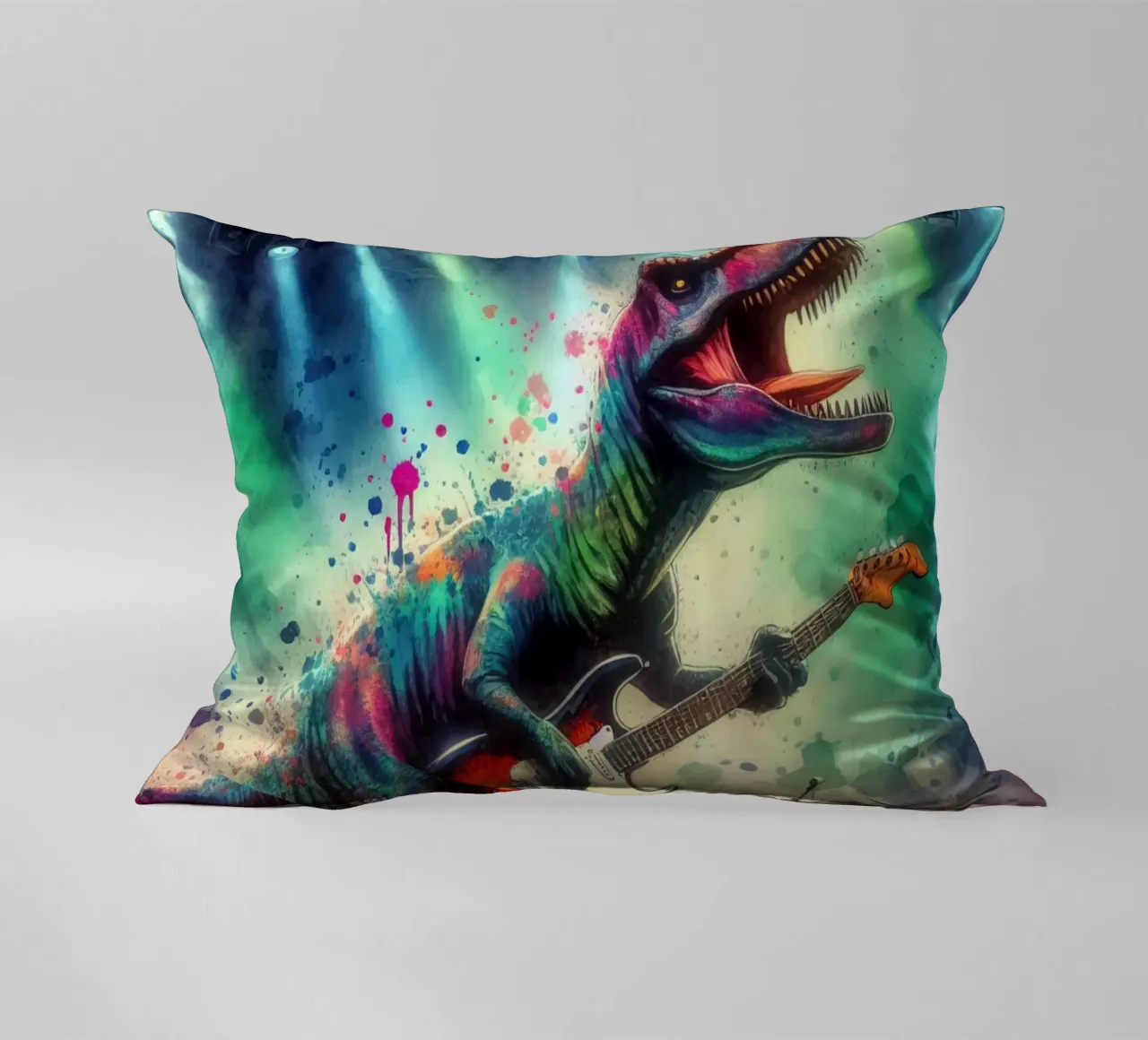 Dinosauro in concerto cuscino da 🎁 ARTVI-SHOP