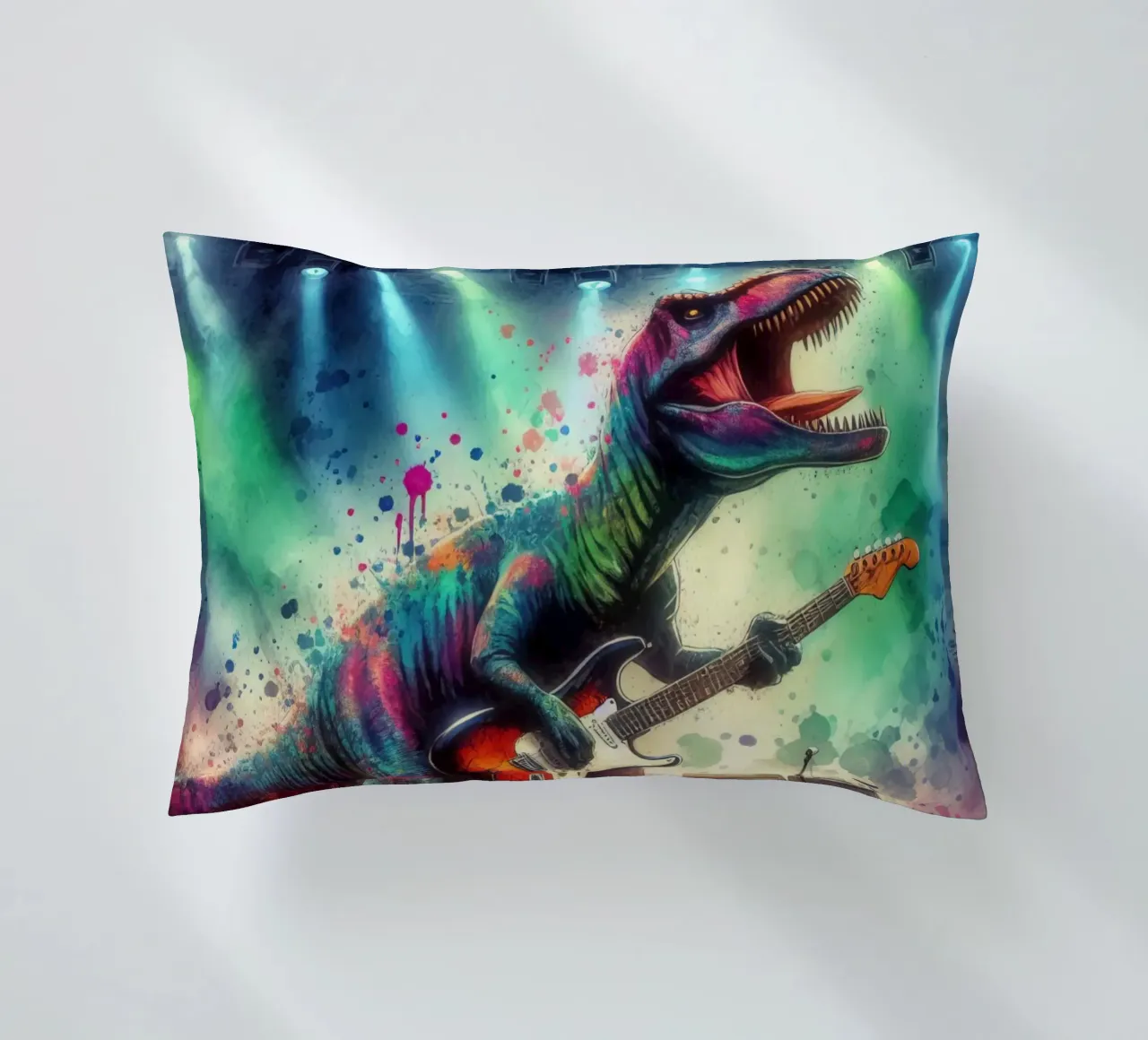 Dinosauro in concerto cuscino da 🎁 ARTVI-SHOP