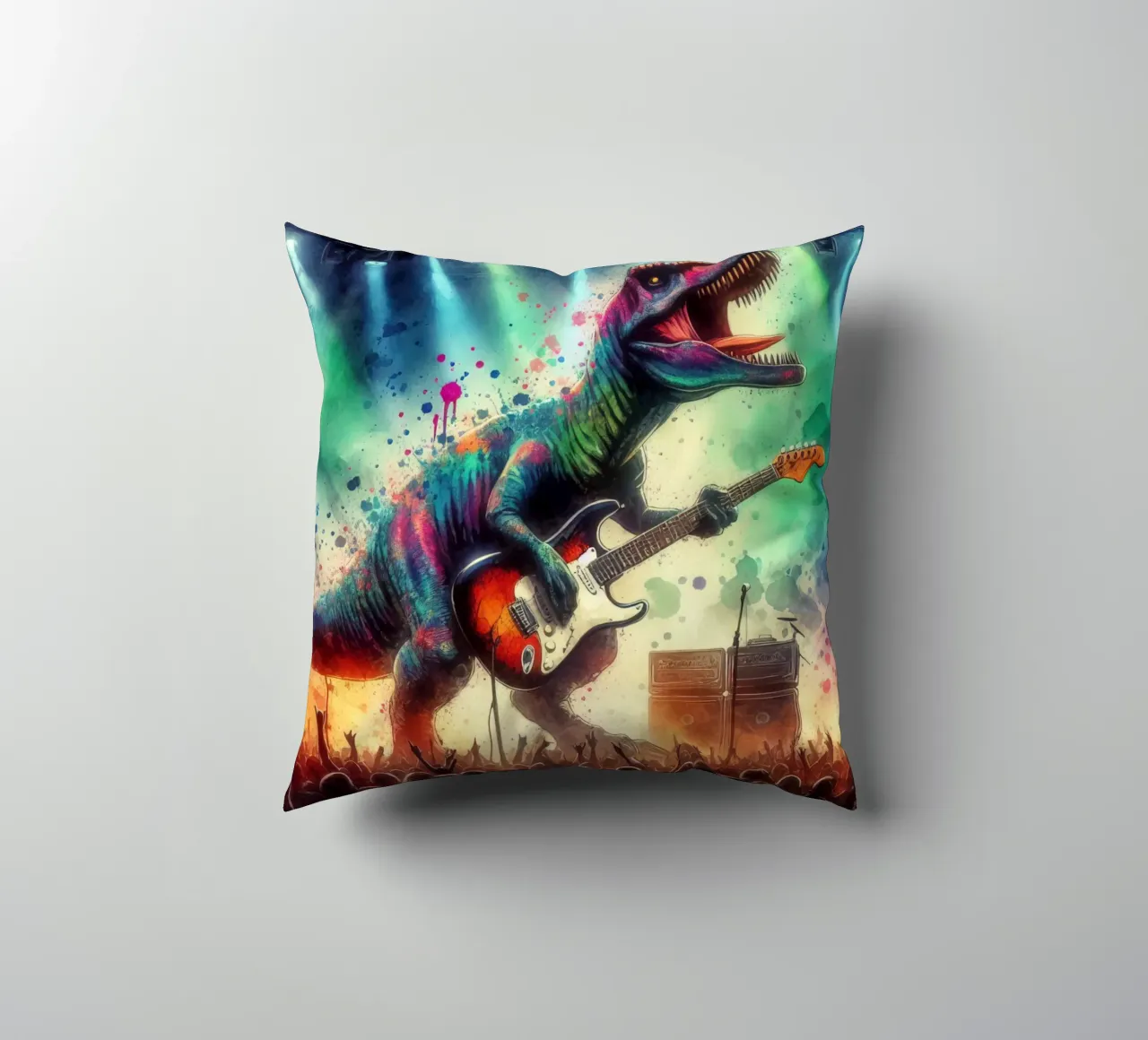 Dinosauro in concerto cuscino da 🎁 ARTVI-SHOP