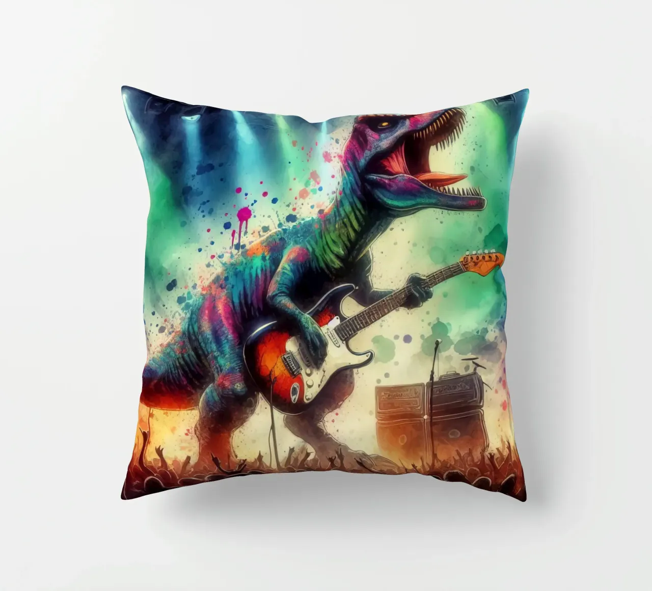 Dinosauro in concerto cuscino da 🎁 ARTVI-SHOP