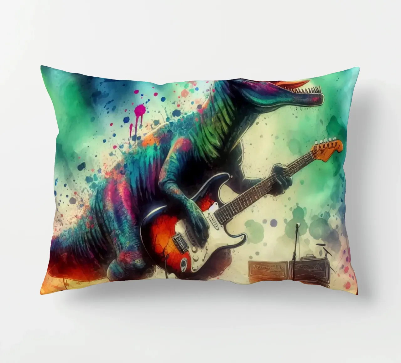 Dinosauro in concerto cuscino da 🎁 ARTVI-SHOP