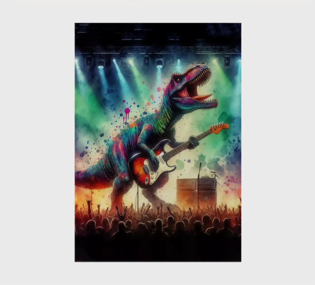 Dinosaur in concert notebook by 🎁 ARTVI-SHOP