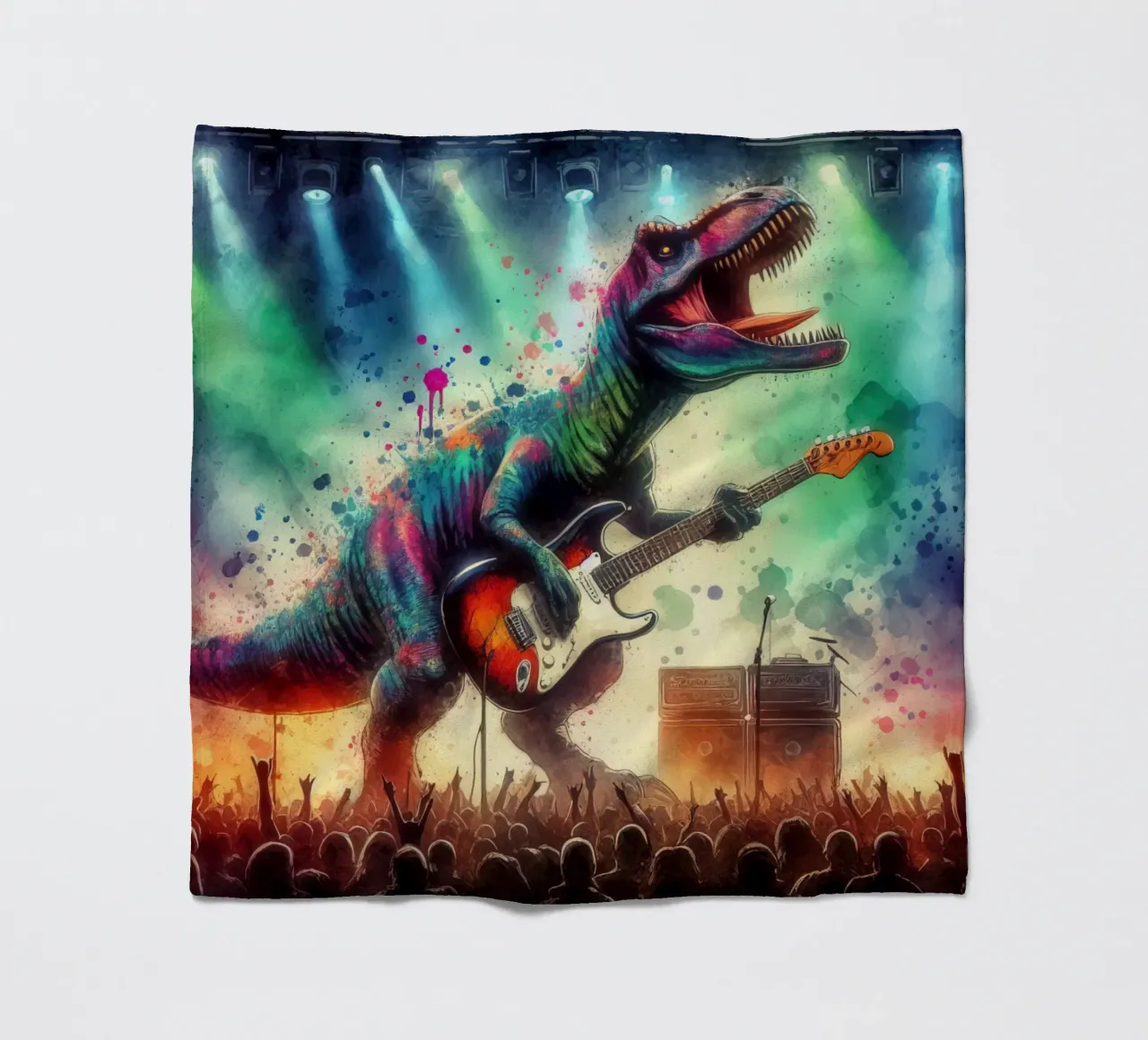 Dinosauro in concerto coperta in pile da 🎁 ARTVI-SHOP
