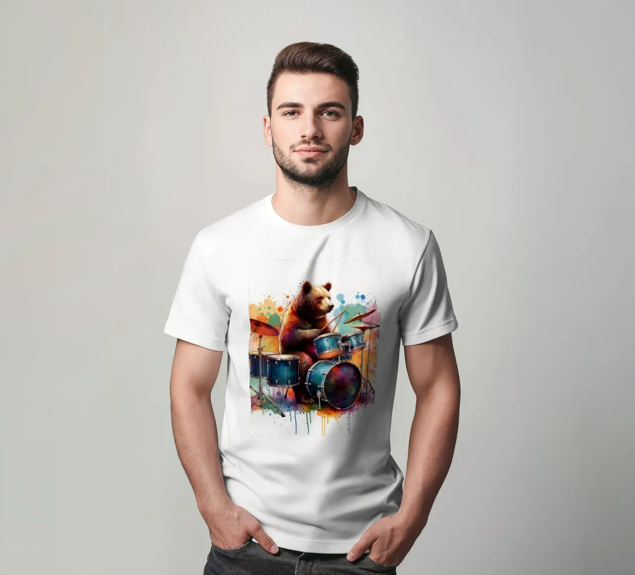 Orso in concerto t-shirt da ARTVI-SHOP