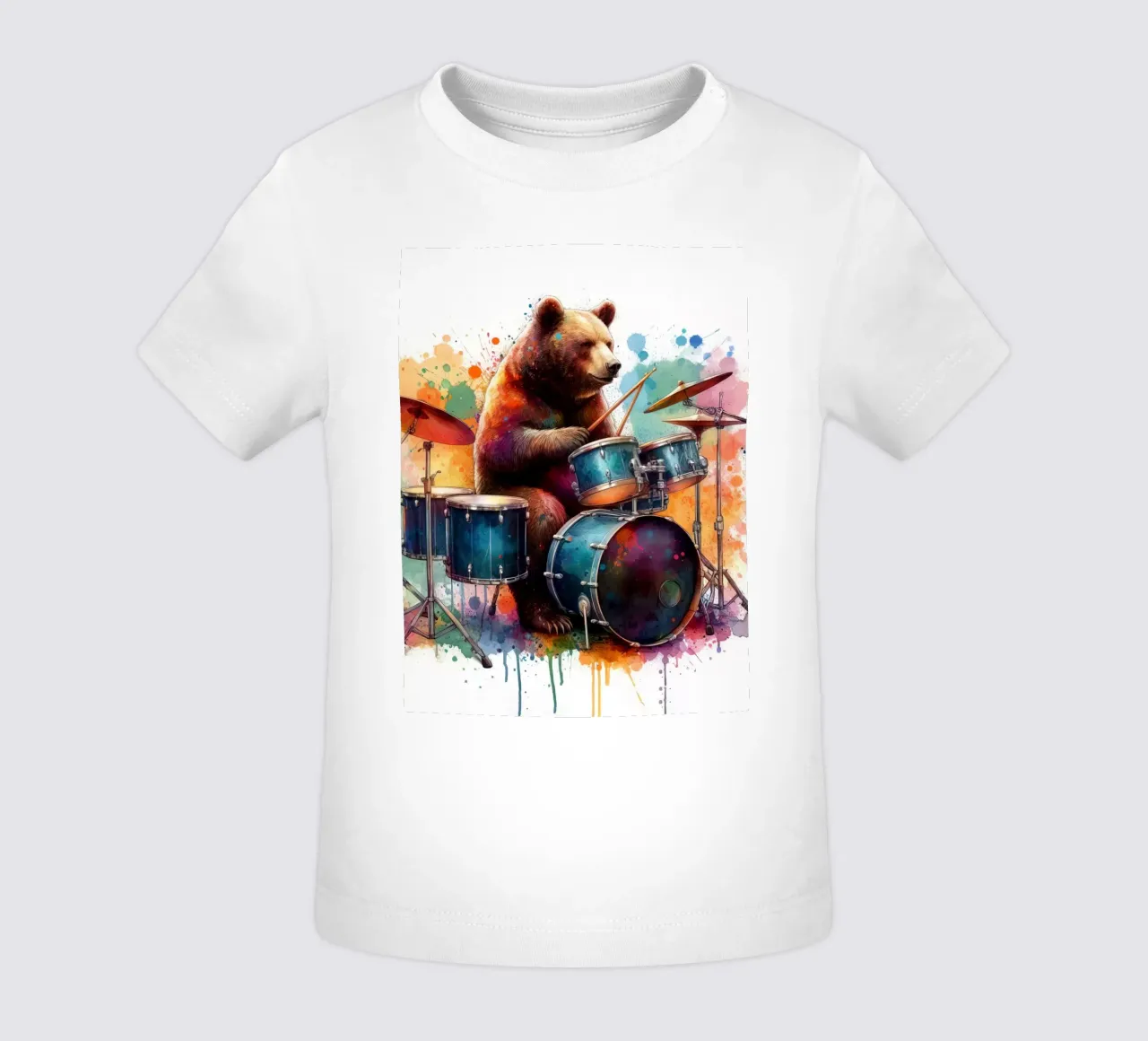 Orso in concerto maglietta neonato da ARTVI-SHOP