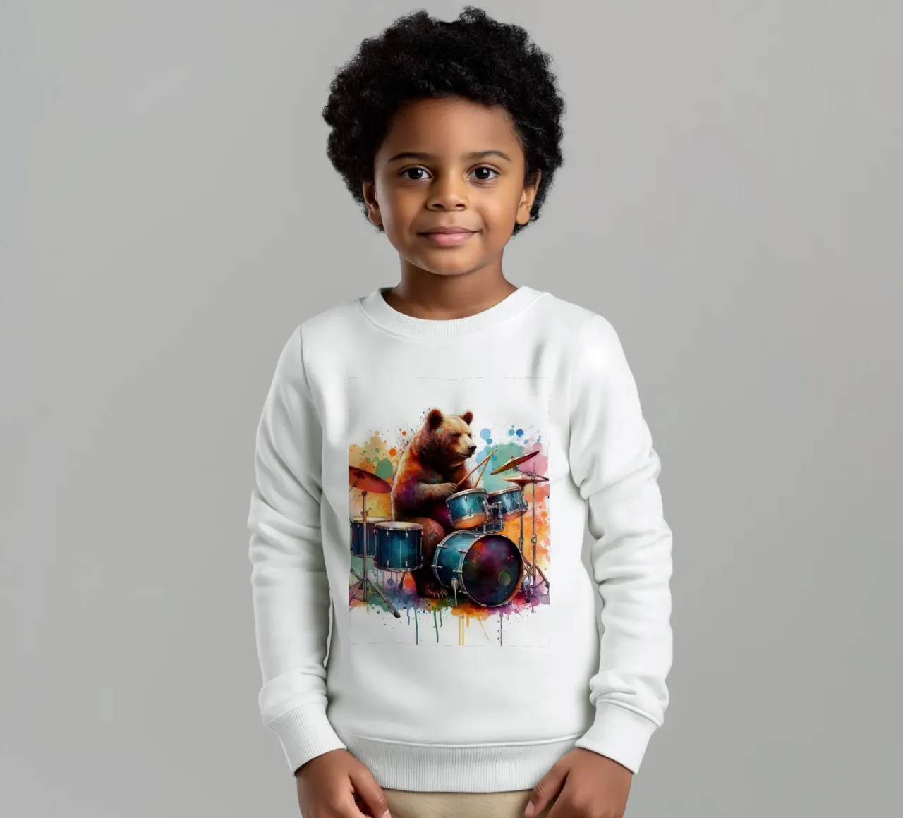 Orso in concerto felpa bambino da ARTVI-SHOP